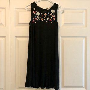 LOFT Embroidered Sleeveless Dress XSP